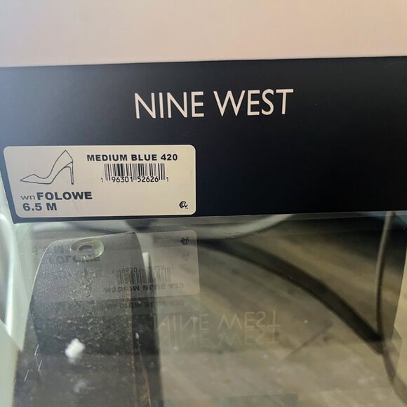 Folowe Nine West d'Orsay Pumps Teal (Medium Blue) - Picture 5 of 6